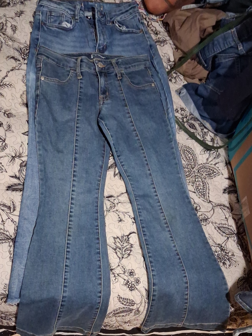 art class Blue Panel Flared Kids Jeans